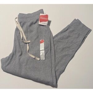 Hanes Thermal Joggers Mens Medium Gray